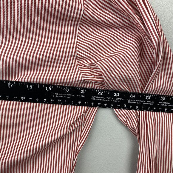 Ralph Lauren Dress Shirt Mens Large Striped Classic Fit Button Down Flesh Pony - Picture 5 of 10